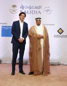 Drs Daan Elffers, chairman of CSR Summit in Jeddah, here with VP of Saudia Airlines